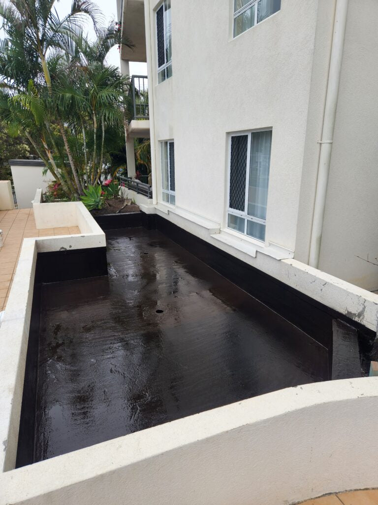Planter Box Waterproofing Project Left