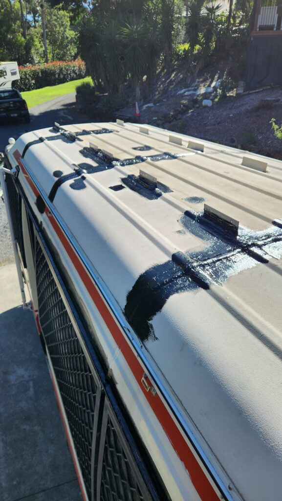 Caravan coating application