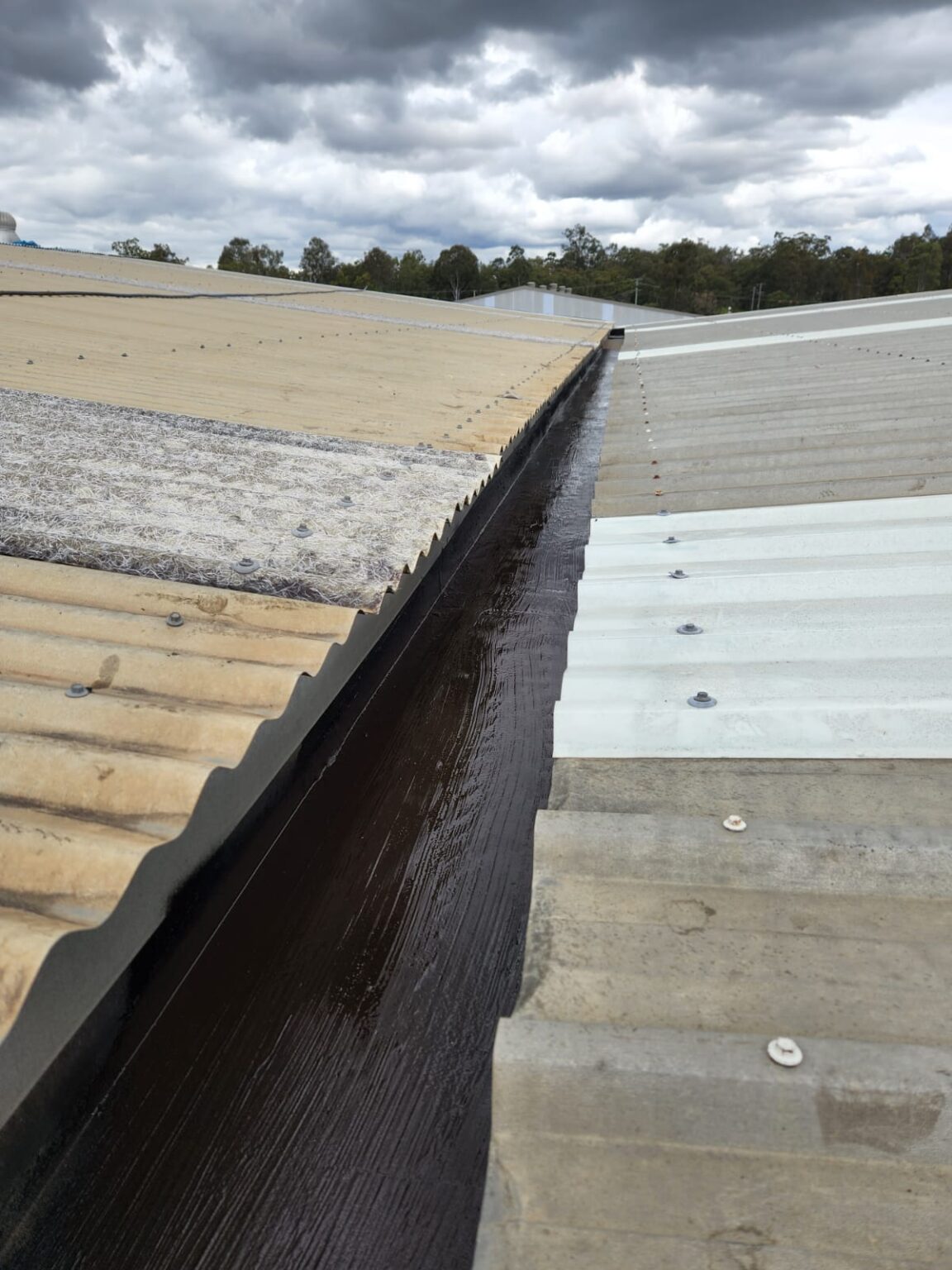 Box gutter waterproofing result